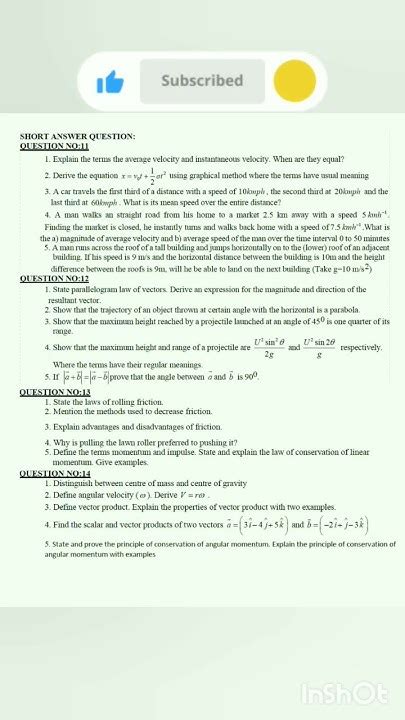 Ts Physics Most Predicted Question Inter 1st Year 2024 Physics