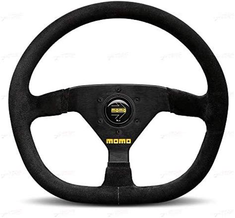 Amazon Momo Motorsport Mod Racing Steering Wheel Black Suede