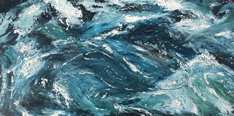 Abstract Ocean Painting by Amanda Gatlin - Pixels