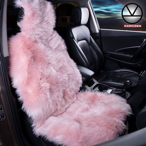 Covers 1 Piece Long Faux Fur Car Seat Covers Universal Artificial Plush