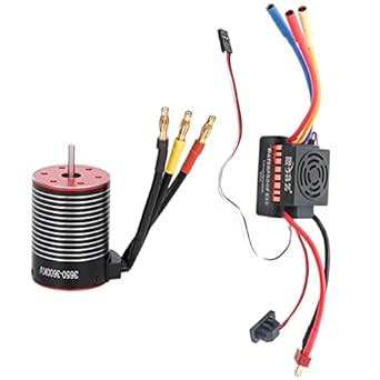 MagiDeal Moteur Brushless 60A ESC Bulid In 5 5V 3A Bec Pour 1 10 RC