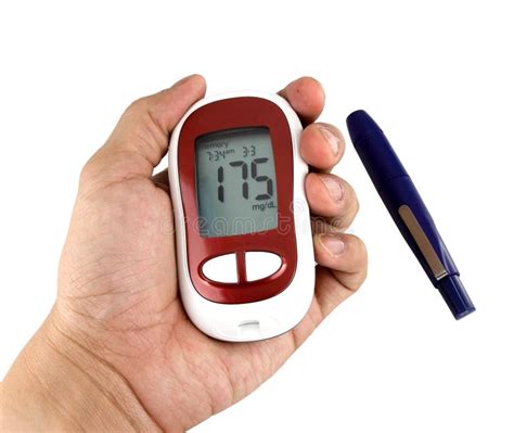 Glucometer Showing A Bad Result Stock Image - Image: 23752931
