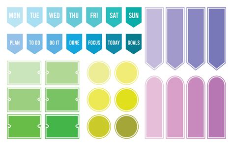 Planner stickers. Organizer tags. Printable planner stickers. Planners ...