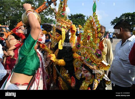 Durga Idol Immersion Ceremony After The End Of Durga Puja Festival At