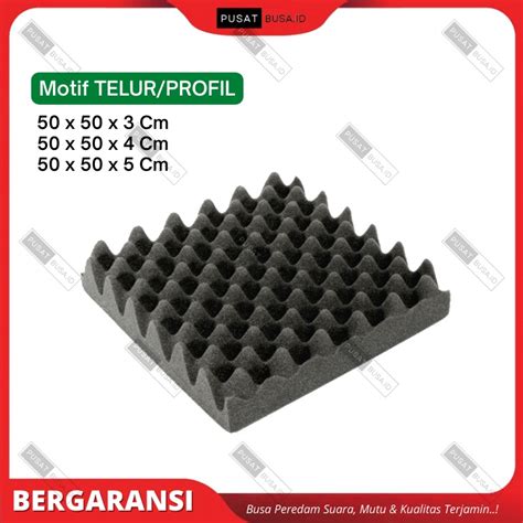 Jual Busa Peredam Suara Ruangan Podcast Motif Telur Ukuran 50x50 Cm