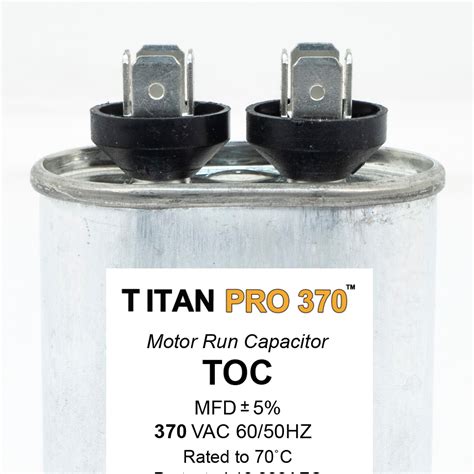 TITAN PRO Run Capacitor 10 MFD 370 Volt Oval Packard Online