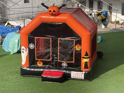 Inflatable Halloween Bounce House Happy Hop Bouncy Castle Blow Up Jump