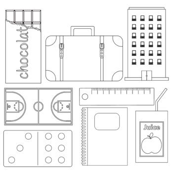 Rectangle objects 2D Clip art (shapes) by ThinkingCaterpillars | TPT