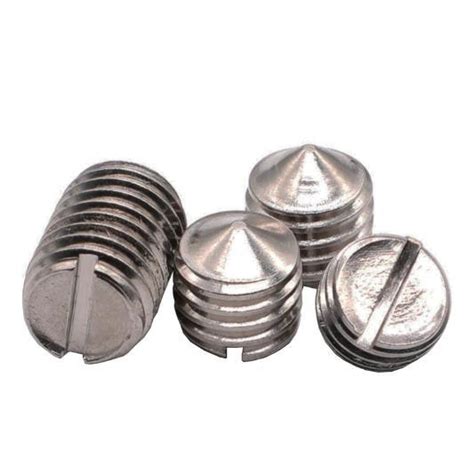 Stainless Carbon Steel GB71 Slotted Set Screws With Cone Point China