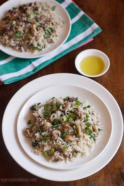 Mushroom Rice Recipe Continental Style