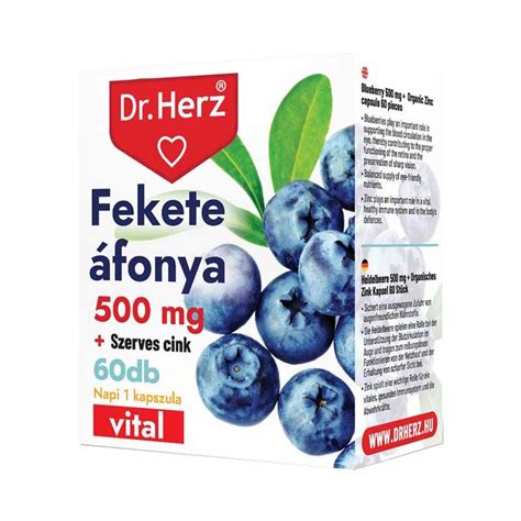 Dr Herz Fekete Fonya Mg Szerves Cink Kapszula Pingvin Patika