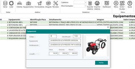 Planilha De Loca O De Ferramentas E Equipamentos Guia Do Excel