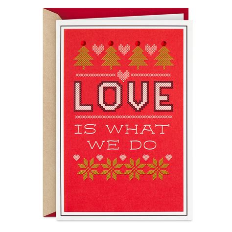 Love Is What We Do Romantic Christmas Card Greeting Cards Hallmark