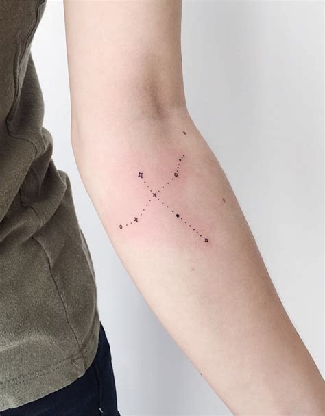 Northern Cross Constellation Tattoo