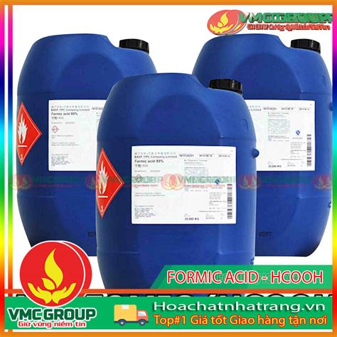 BÁN FORMIC ACID HCOOH HCNT HÓA CHẤT NHA TRANG VMCGROUP