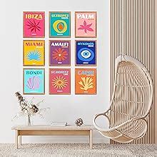 Edus Preppy Room Decor Art Prints Aesthetic Wall Set Of X Inch