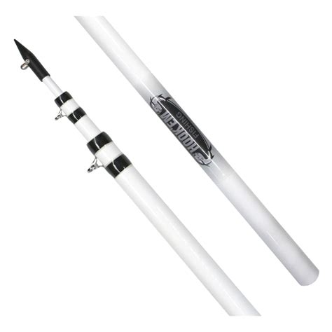 Hookem Fishing White Telescopic Outrigger Poles 45m Pair