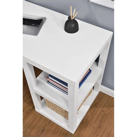 Mainstays Double Pedestal Parsons Desk White