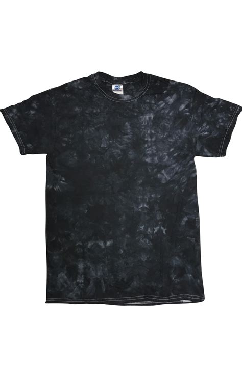 Tie Dye Crystal Wash T Shirt 1390 Black Jiffy