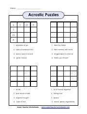 acrostic-puzzles WQRWQ 1 .pdf - Name: Acrostic Puzzles 1 2 S 3 T 1 4 O ...