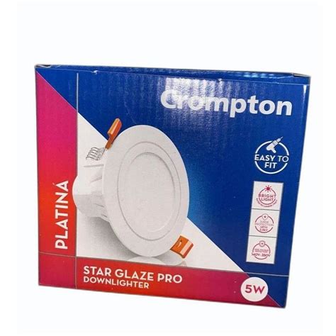 5W Crompton Star Glaze Pro LED Downlight 4000K Warm White At Rs 400