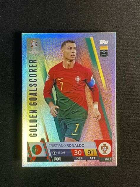 UEFA EURO 2024 Match Attax Cristiano Ronaldo Golden Bualer Foil