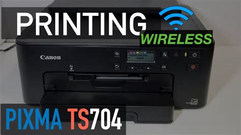 Canon Pixma Ts Wireless Printing Video Youtube