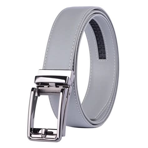 New Designer Popular Luxury Brand Cowhide Leather Belt Men Gray