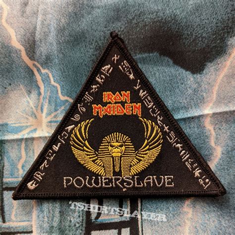 Iron Maiden Powerslave Woven Triangle Patch Tshirtslayer Tshirt And