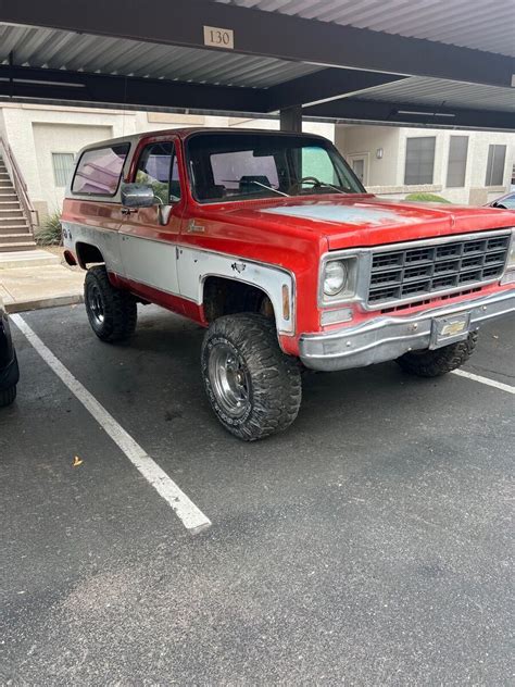 1978 Chevrolet Blazer K5 Red 4wd Manual For Sale