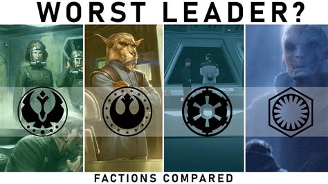 Which Star Wars Faction Has The Worst Leader Star Wars Legends And