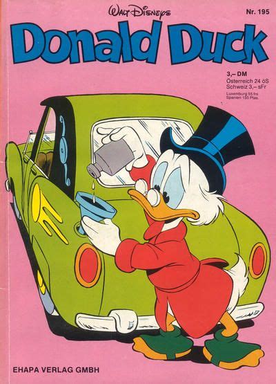 Cover For Donald Duck Egmont Ehapa 1974 Series 195 Cover Scrooge