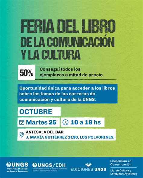 Feria del libro de la comunicación y la cultura UNGS