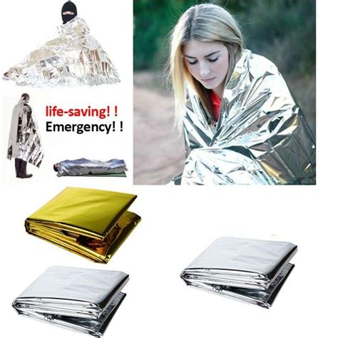 5pcs Folding Emergency Blanket Windproof Foil Hypothermia Blanket Outdoor Survival The Best