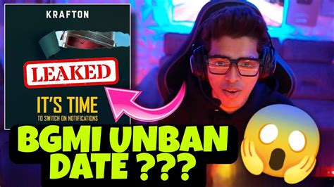 JONATHAN REACTION BGMI UNBAN DATE BGMI UNBAN DATE UPDATE NEWS