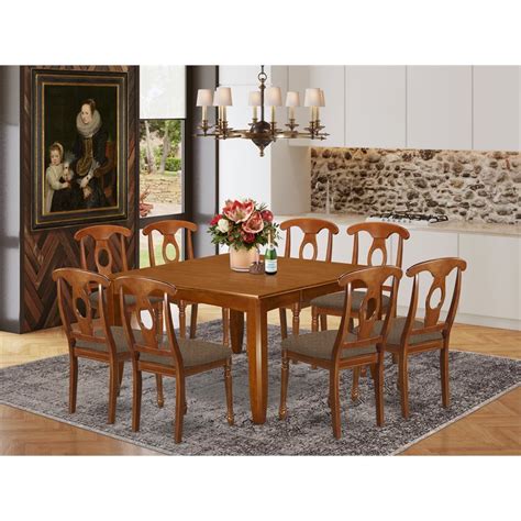 East West Furniture Parfait Piece Dining Set With Cushion Seat In