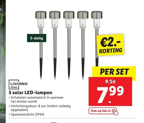 Livarno Home Solar Led Lampen Aanbieding Bij Lidl