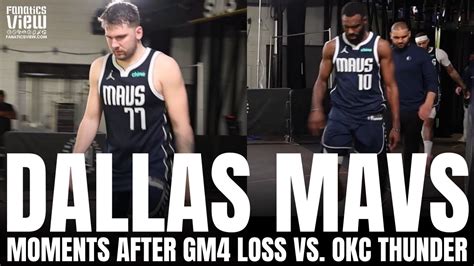 Luka Doncic Dallas Mavs Raw Reactions Moments After Losing Game 4 Vs