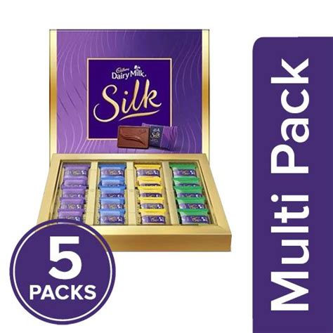 Buy Cadbury Silk Dairy Milk - 4 Flavours, Miniatures Gift Pack Online ...