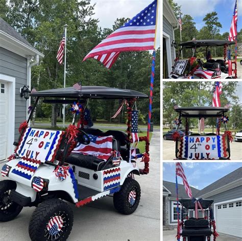 Happy Of July Golf Carts Th Of July Decorations Independence Day