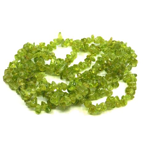 Peridot Chips Inches Long Ilona Biggins Beads Pearls