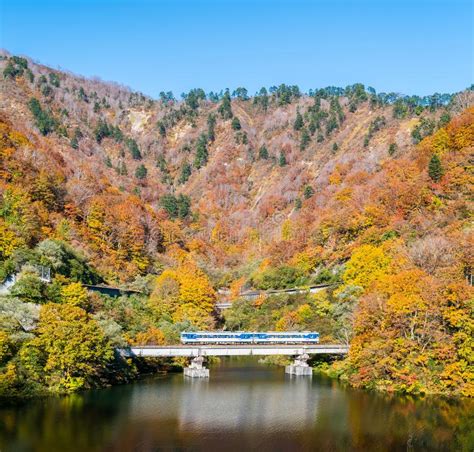 Autumn In Tadami Fukushima Japan Stock Photo Image Of Nature Forest