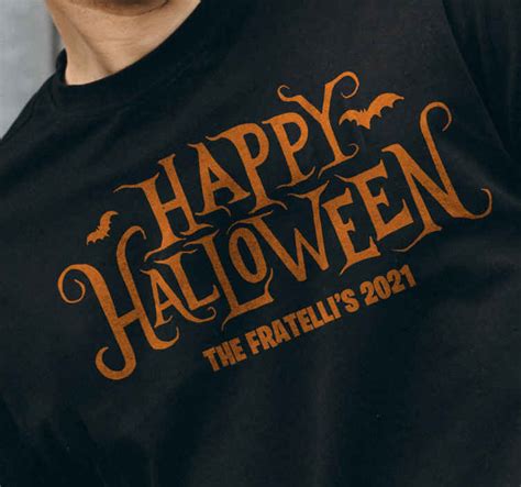 Camiseta Feliz Halloween Personalizada TenVinilo