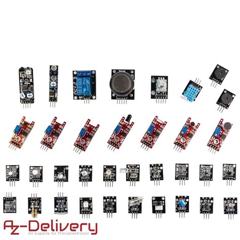 Azdelivery Kit De 35 Capteursactionneurs Pour Arduino Ou Autre Microcontrôleur 35 En 1 35 In 1