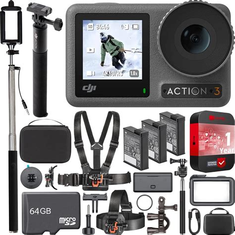 DJI Osmo Action 3 Adventure Combo Cámara de acción para exteriores 4K