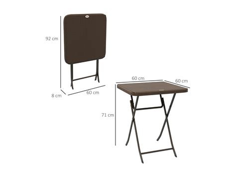 Table De Jardin Pliante Table De Camping Pliable Dim L X L X H