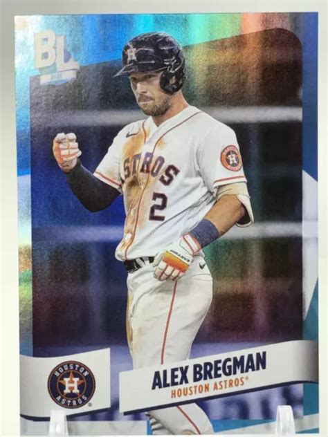 Topps Big League Alex Bregman Rara Lamina Blu Houston Astros