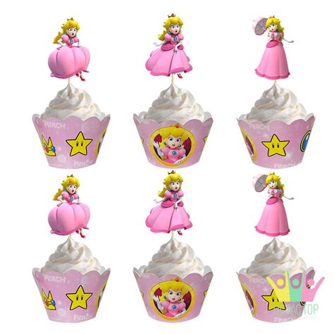 Princess Peach Super Mario Wrappers Toppers Tic Tac Top