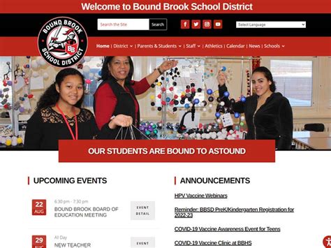 Bound Brook School District | School District Web Design Samples | CCandG