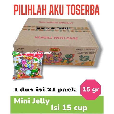 Jual INACO Mini Jelly Isi 15 Cups HARGA 1 DUS ISI 24 BUNGKUS